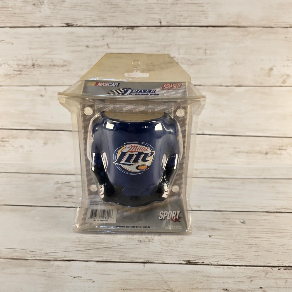 NASCAR Rusty Wallace #2 Miller Lite Driver Cooler Mug Vintage 2003 Sport FX New